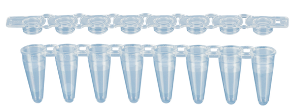 72.982.002 Microtubes. Multiply¬Æ-¬µStripPro LP Type. Strip of 8 tubes. 0.1 ml